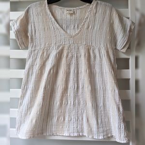 H.I.P. Cream with Gold Striped Blouse - XS